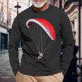 Parapente Parapente Paramoteur Parachute Parachutisme T-shirt à manches longues Cadeaux pour les vieillards