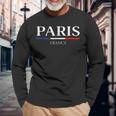 Paris France Bandiera Regalo Originale Della Capitale Maglietta a maniche lunghe Regalos para ancianos