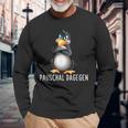 Pauschal Dagegen Penguin Saying S Langarmshirts Geschenke für alte Männer