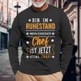 Pensionär Rente Bin Im Ruhestand 2023 2024 Pensioner Langarmshirts Geschenke für alte Männer