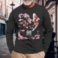 Pesce Koi Pesce Koi Fiore Di Ciliegio Giapponese Maglietta a maniche lunghe Regalos para ancianos