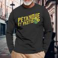 Petanque Et Pastis Boules Francese Petanque Fan Maglietta a maniche lunghe Regalos para ancianos
