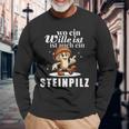 Pilzsammler Pilzsaison Pilze Sammeln Lustiges Steinpilz Langarmshirts Geschenke für alte Männer