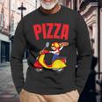 Pizza Driver Pizza Service Supplier Pizza Service Langarmshirts Geschenke für alte Männer