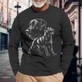 Playful Cute Labrador Dog In Photorealistic Style Langarmshirts Geschenke für alte Männer