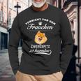 Pomeranian Orsicht Frauchen Langarmshirts Geschenke für alte Männer