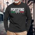 Portofino Italy Italian Souvenir Italia Langarmshirts Geschenke für alte Männer