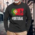 Portugal Flag Jersey Portuguese Soccer Team Portuguese Langarmshirts Geschenke für alte Männer