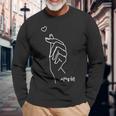 Prodotti Di Merchandising Korean Finger Heart Kpop Love K-Pop Maglietta a maniche lunghe Regalos para ancianos