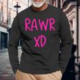 Rawr Emo Xd Scenester Scena Kid Maglietta a maniche lunghe Regalos para ancianos