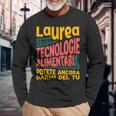 Regalo Scherzo Di Laurea Tecnologie Alimentari Divertente Maglietta a maniche lunghe Regalos para ancianos