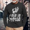 Regalo Simpatico Uomo Donna Scritte Divertenti Paga La Mossa Maglietta a maniche lunghe Regalos para ancianos