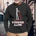 Regalo Stunt Scooter Gang Stunts Tricks Maglietta a maniche lunghe Regalos para ancianos