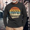 Regalo Uomo Donna 52 Compleanno -Intage Made In 1972 Maglietta a maniche lunghe Regalos para ancianos