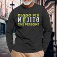 Reggo Più Mojito Che Persone Divertenti Donna Uomo Baristi Maglietta a maniche lunghe Regalos para ancianos
