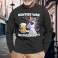 Reindeer War Ausverkauft Christmas Unicorn Langarmshirts Geschenke für alte Männer