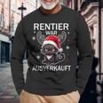 Rentier War Ausverkauft Lustiges Katzen Weihnachts Langarmshirts Geschenke für alte Männer