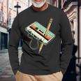 Retro Cassetta Festa Anni '80 '90 Abbigliamento Maglietta a maniche lunghe Regalos para ancianos