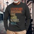 Retro Legendary Since August 198930 Anni Maglietta a maniche lunghe Regalos para ancianos