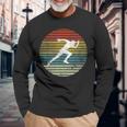 Retro Runner Jogger Running Jogging Marathon Running Langarmshirts Geschenke für alte Männer