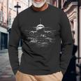 Retro Vintage Commercial Aircraft For Pilots And Students Long Sleeve T-Shirt Gifts for Old Men