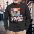 Retroan Camper Summer Time Summer Sun Camping Langarmshirts Geschenke für alte Männer