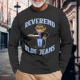 Reverend Blue Jeans Langarmshirts Geschenke für alte Männer