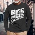 Ride Or Die Mountain Biker Mountain Bike Idea Regalo Maglietta a maniche lunghe Regalos para ancianos