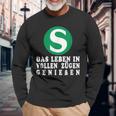 S-Bahn Das Leben Inoll Zügen German Langarmshirts Geschenke für alte Männer