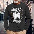 Samoje Glitter Dog Holder Dog Fun Langarmshirts Geschenke für alte Männer