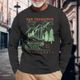 San Francisco California Cool Souvenir Rústico San Francisco Camiseta de manga larga Regalos para ancianos