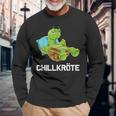 Schlafen Relax Chill Turtles Langarmshirts Geschenke für alte Männer