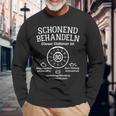 Schonend Behandeln Oldtimer Ist 80 Plaque 80Th Birthday S Langarmshirts Geschenke für alte Männer