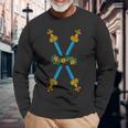 ScorpaBriscola Quattro Spade Quattro Di Spada Italian Card Maglietta a maniche lunghe Regalos para ancianos