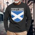 Scotland Flag Scottish Flag Football Fan Langarmshirts Geschenke für alte Männer