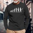 Scout Evolution Of Man Family Compleanno Festa Scuola Regalo Maglietta a maniche lunghe Regalos para ancianos