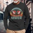 Scuba Diver I Retro Dive Flag Mask Tank Diving Maglietta a maniche lunghe Regalos para ancianos