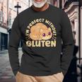 Senza Glutine Gatto Celiaco Celiachia Gluten Free Maglietta a maniche lunghe Regalos para ancianos