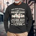 Shepherd Sheep Langarmshirts Geschenke für alte Männer