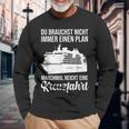 Ship Travel Cruiser Shipping Sea Cruise Langarmshirts Geschenke für alte Männer