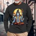 Shiva Indù Dio Indiano India Trinità Maglietta a maniche lunghe Regalos para ancianos