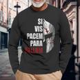 Siis Pacem Para Bellum Latino & Spartano Maglietta a maniche lunghe Regalos para ancianos