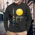 Sistema Solare I Spazio I Pianeti Nani I Pianeti Maglietta a maniche lunghe Regalos para ancianos