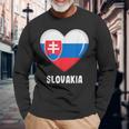 Slovakia Flag Jersey Slovak Langarmshirts Geschenke für alte Männer