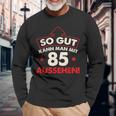 So Gut Kann Man Mit 85 Jahen Sehen Birthday Langarmshirts Geschenke für alte Männer