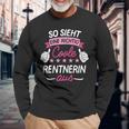 So Sieht Eine Richtig Coole Rentnerin Aus I Rente Langarmshirts Geschenke für alte Männer