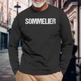 Sommelier Semplice Titolo Maglietta a maniche lunghe Regalos para ancianos
