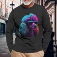 Standard Poodle Dogs Standard Poodle Langarmshirts Geschenke für alte Männer