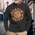 Stayin' Alive Bridesmaid Bride Babe Disco Bachelorette Party Long Sleeve T-Shirt Gifts for Old Men