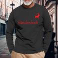 Sündenbock Für Alle Die Gerne Die Schuld Auf Sich Nehmenbock Langarmshirts Geschenke für alte Männer